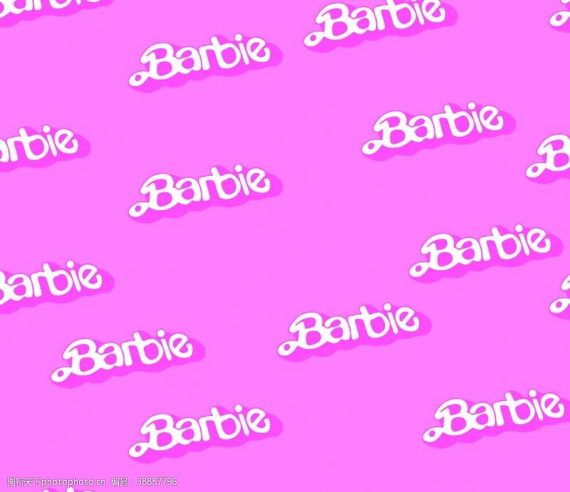 泳装字母印花barbie