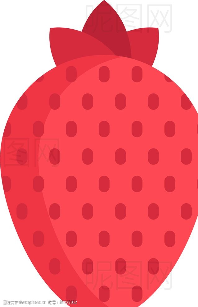 草莓果冻图标设计草莓