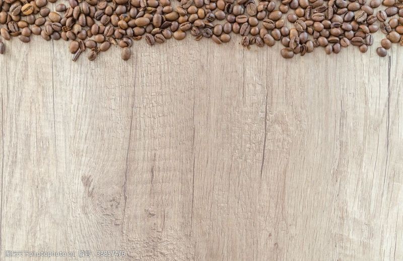 咖啡豆底纹木纹背景