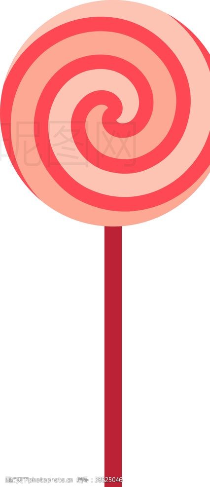 草莓果冻图标设计糖果