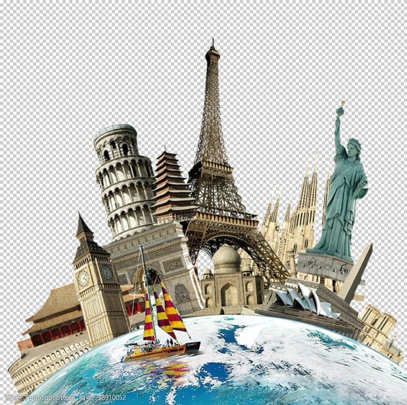 巴黎铁塔世界建筑