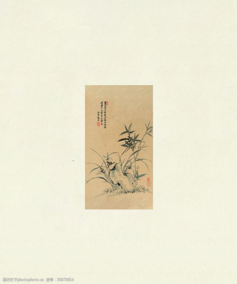 古典画竹