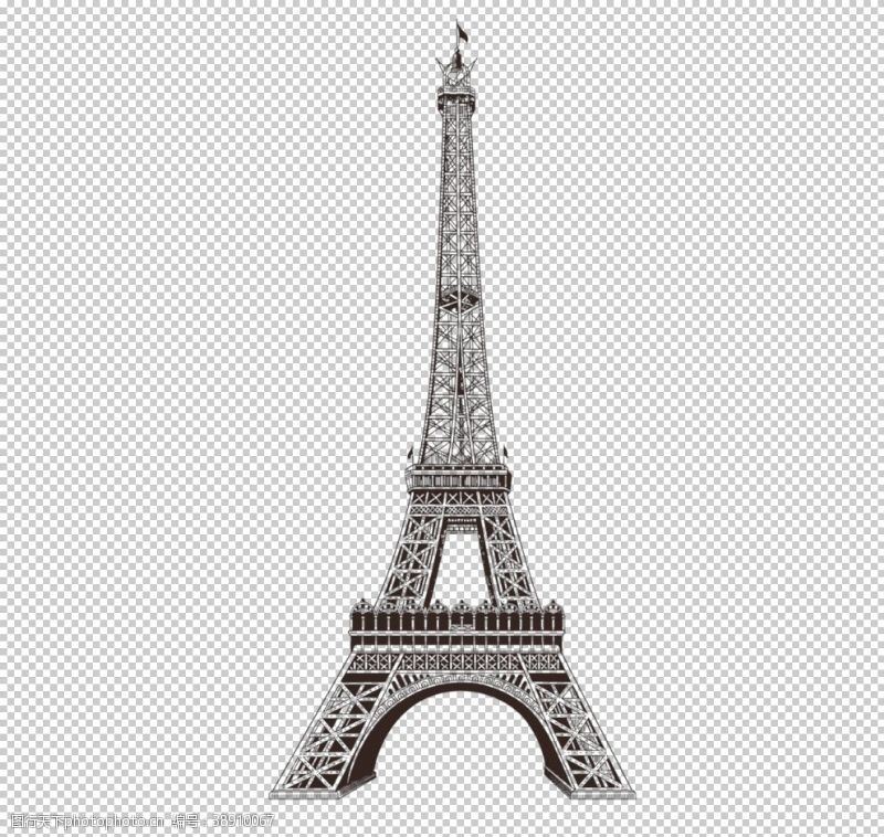 法国著名建筑埃菲尔铁塔
