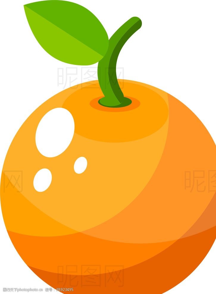 矢量香菇橙子图片