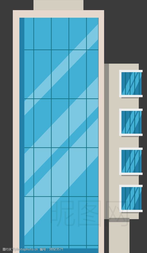 工商银行标志高楼大厦图片
