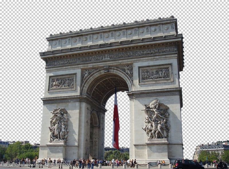 巴黎铁塔凯旋门