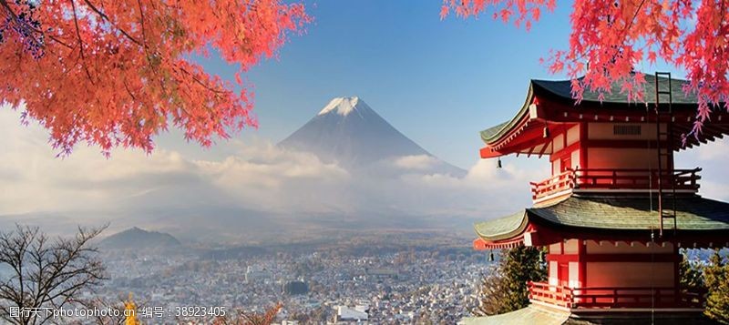 旅游去哪玩日本富士山图片