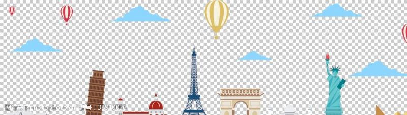 巴黎铁塔世界建筑