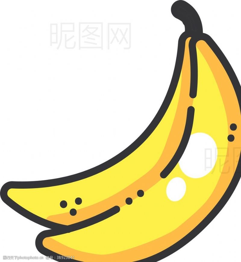 樱花矢量标志香蕉图片