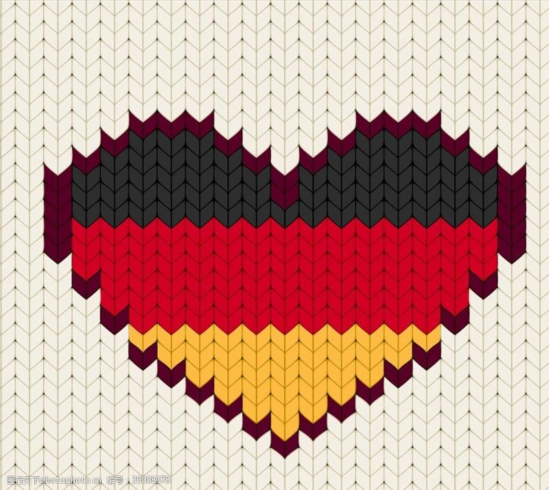 缝纫图标缝合德国心脏图片