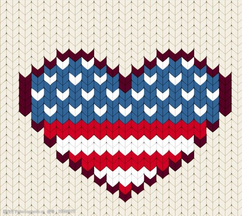 缝纫图标缝合美国心脏图片