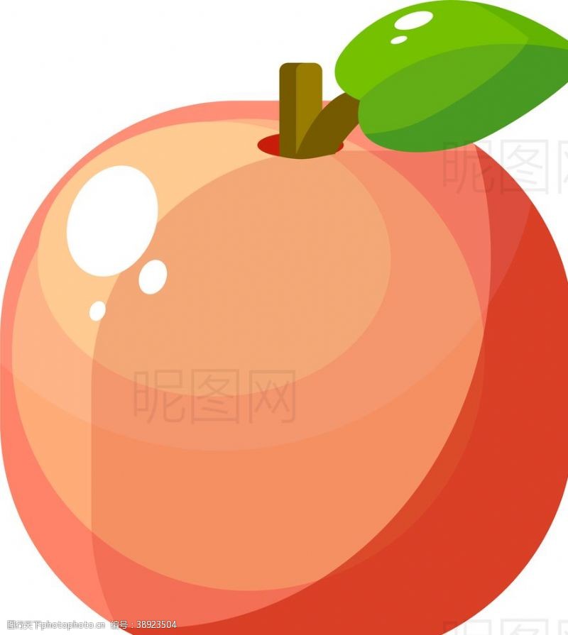豌豆矢量素材桃子图片