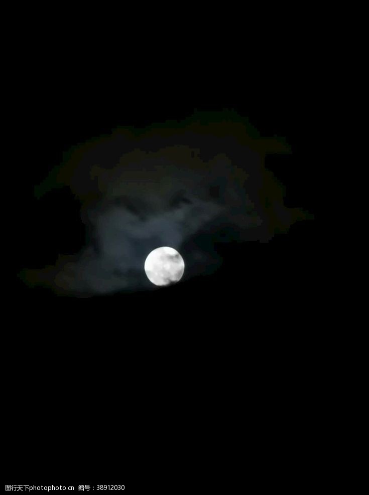 夜空月色