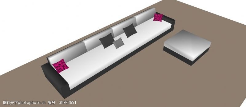 skp客厅沙发模型图片