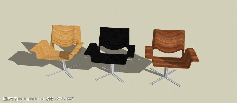 skp椅子模型图片