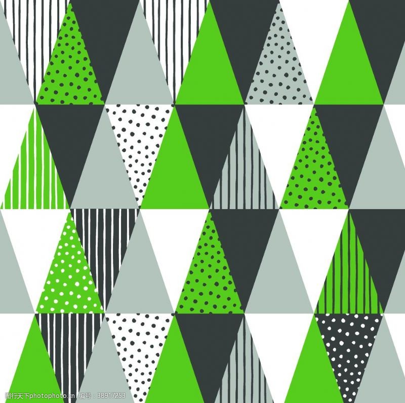 流行服饰绿三角循环图片