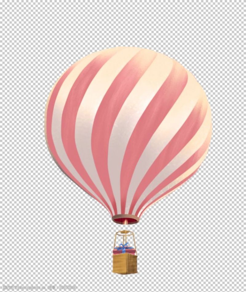 五彩热气球气球图片