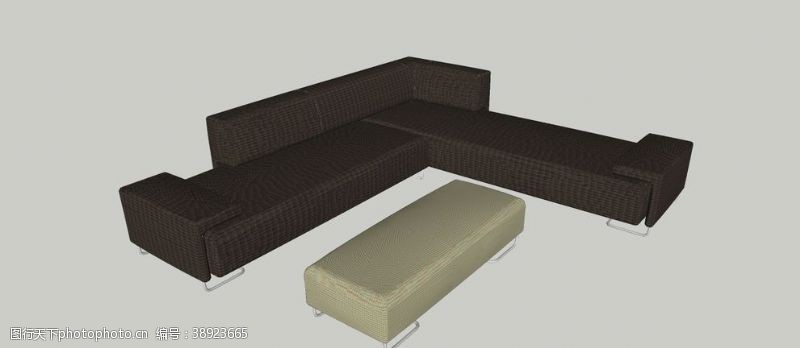 skp沙发模型图片