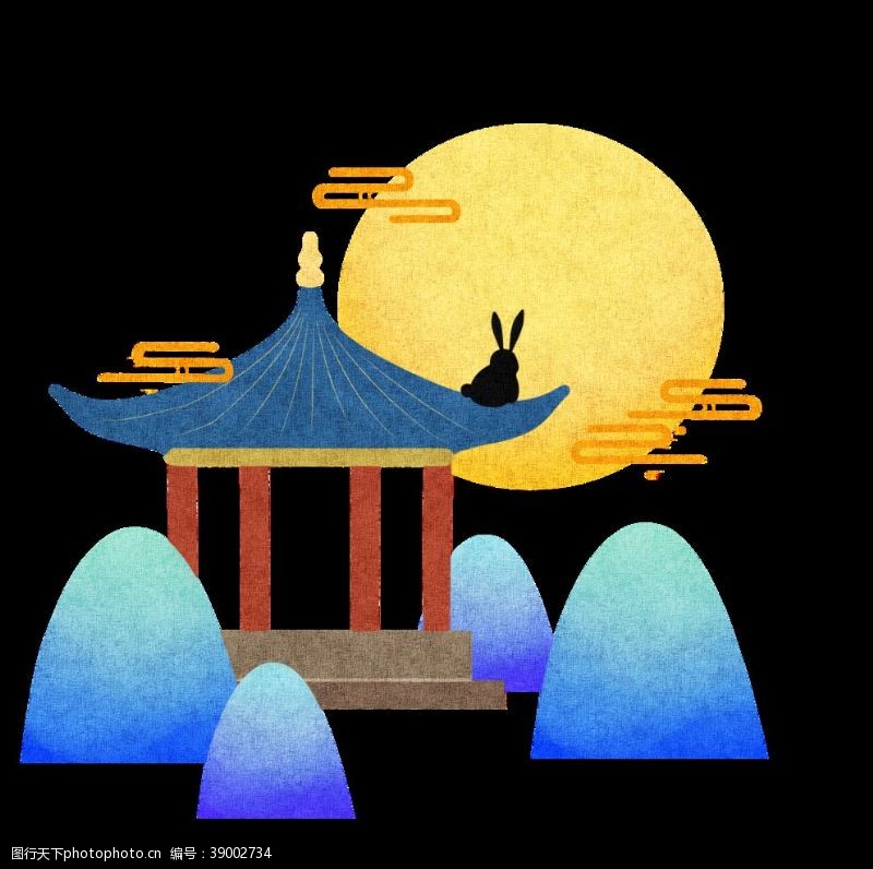 中秋节日月圆活动背景素材图片