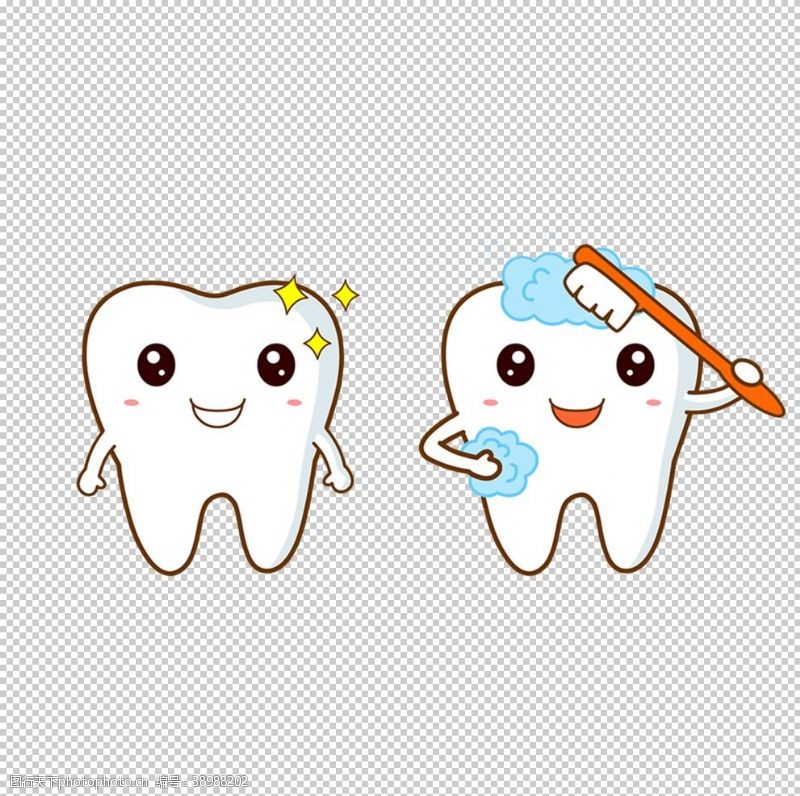 刷牙保护牙齿图片