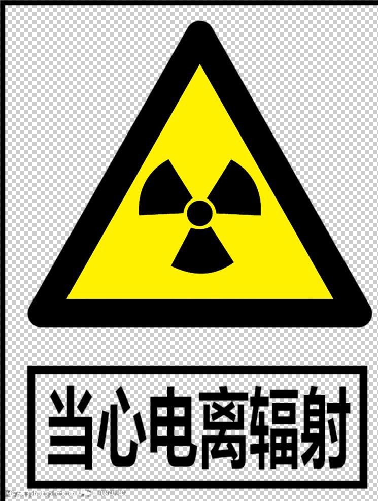 危险品当心电离辐射图片