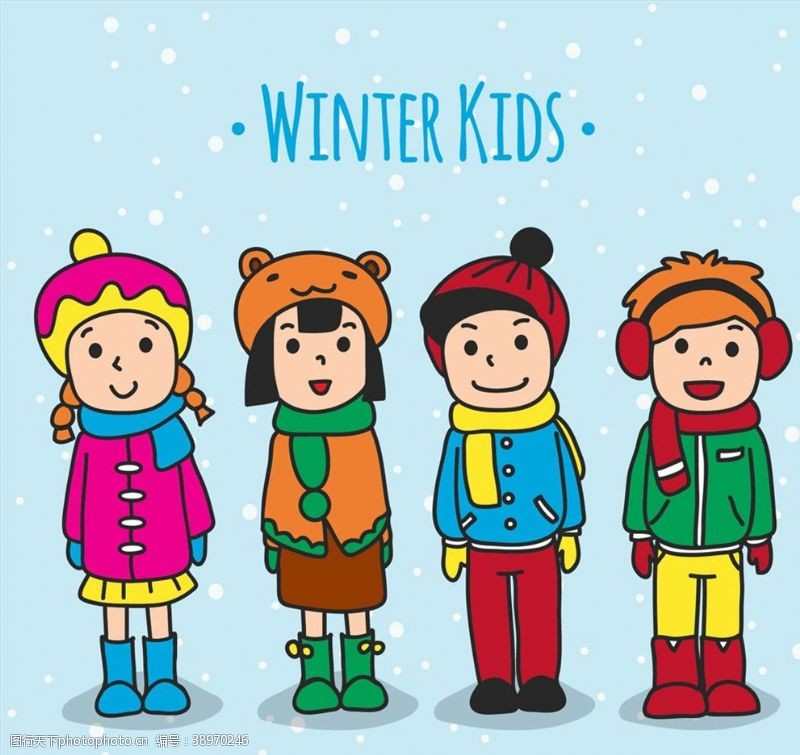 雪花穿创意冬装儿童图片