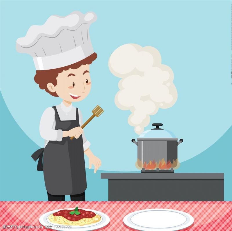 厨师卡通人物卡通厨师图片