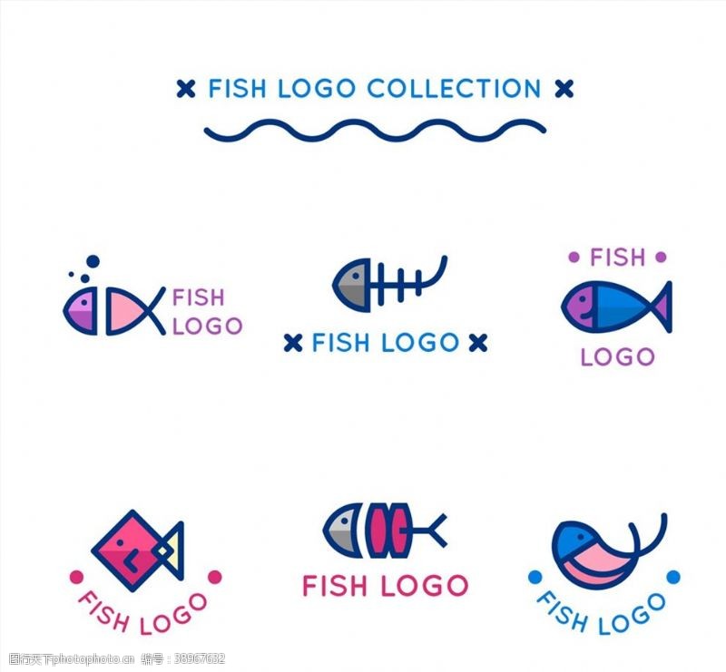 文件可爱鱼标志设计图片