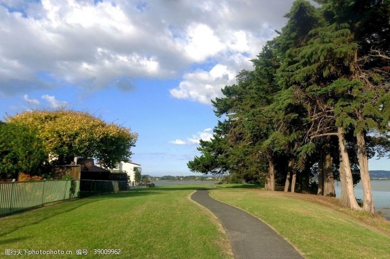 新西兰海滨风光奥克兰海滨小镇风景图片