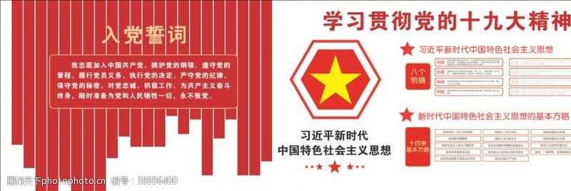 中国特色社会主义党的十九大精神图片