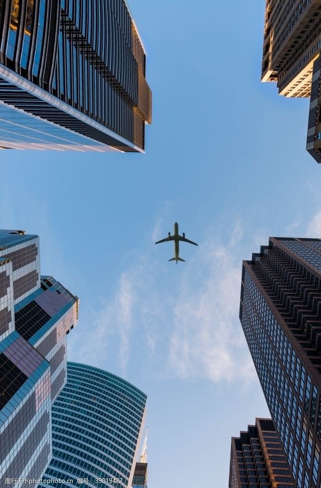 高楼林立高楼天空图片