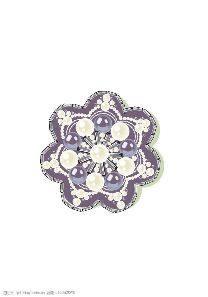 欧式花纹徽章图标图片