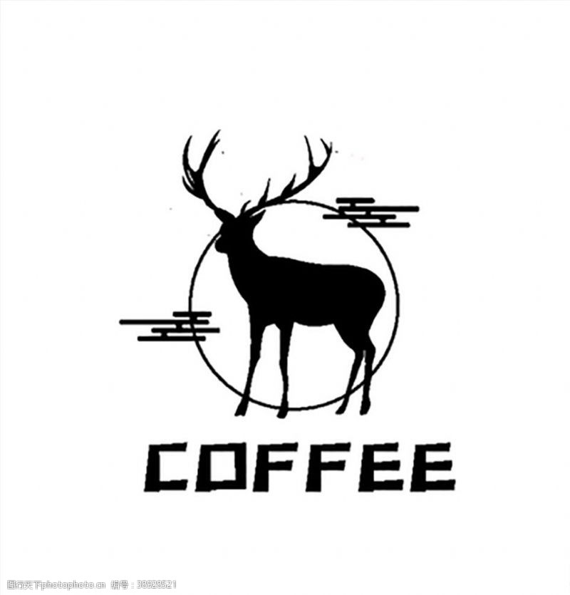 幼儿园剪影鹿剪影鹿logo图片