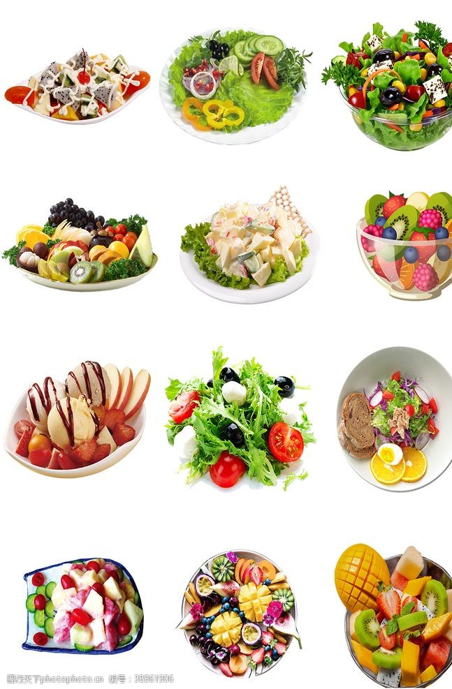 蔬菜沙拉素材图片