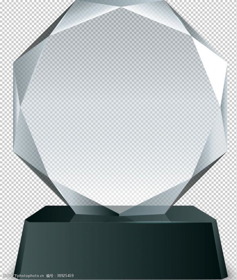 高档金属水晶奖杯图片