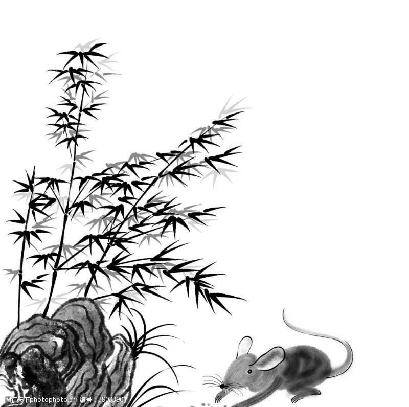 竹叶荷花欧式花纹花边数码印花面料图片