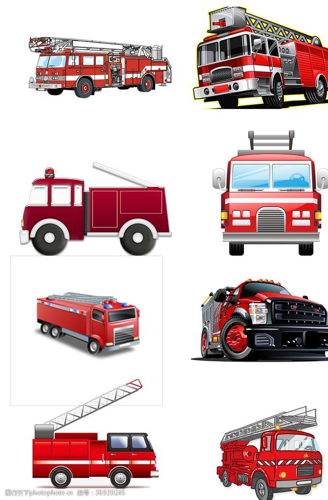 建设平安中国消防车素材图片