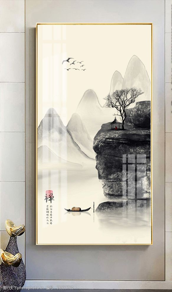 客厅画中国风装饰画图片