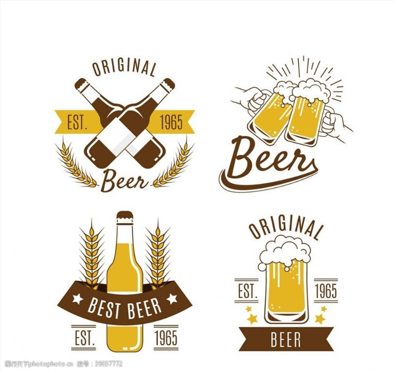 cdr原文件创意啤酒标签图片