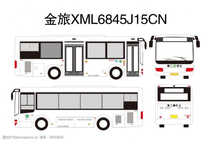 公交车身广告金旅XML6845J15CN图片