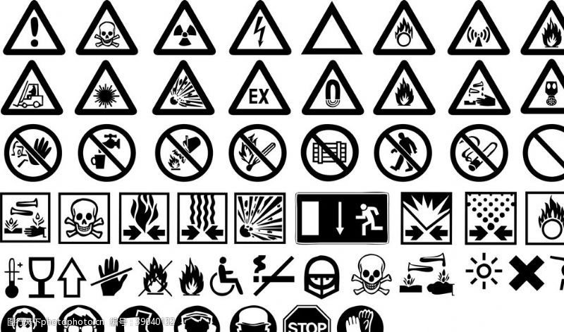 三角形标志危险品标识图片