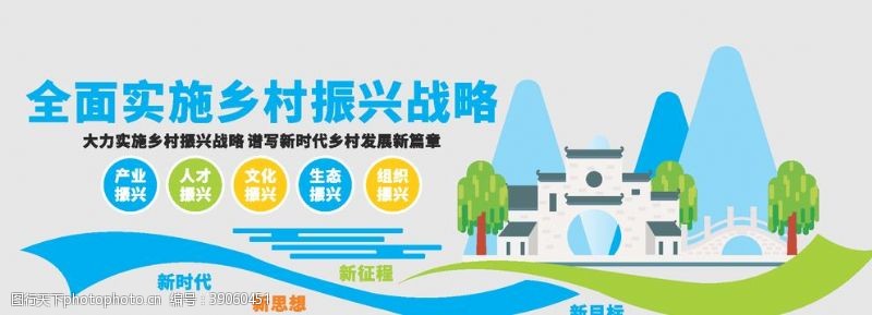 发展政策乡村振兴文化墙图片