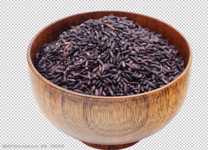 粗粮稻谷紫米黑米图片