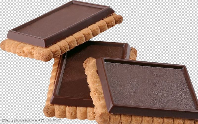 巧克力酱饼干图片
