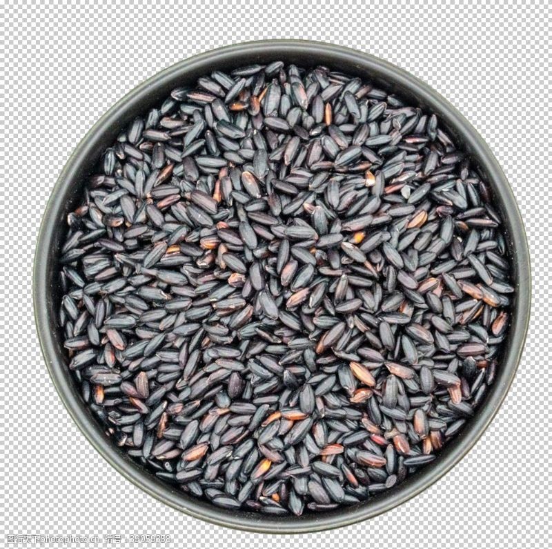 稻谷稻米黑米图片