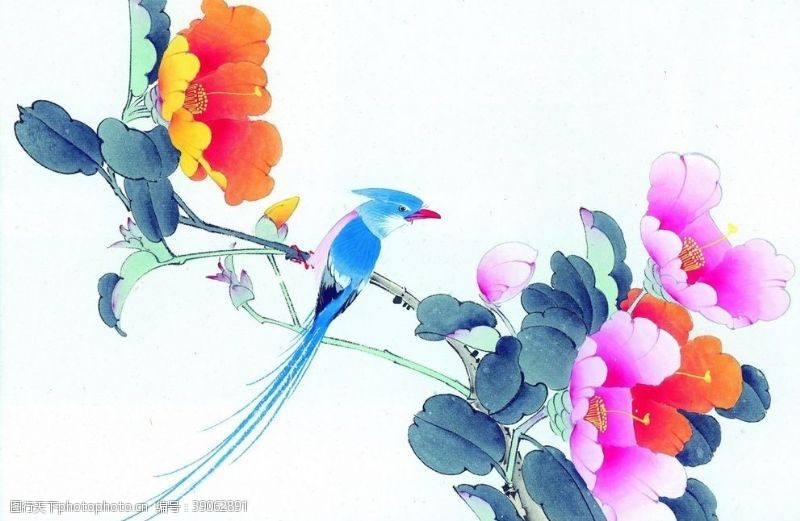 中国风景画花鸟画图片