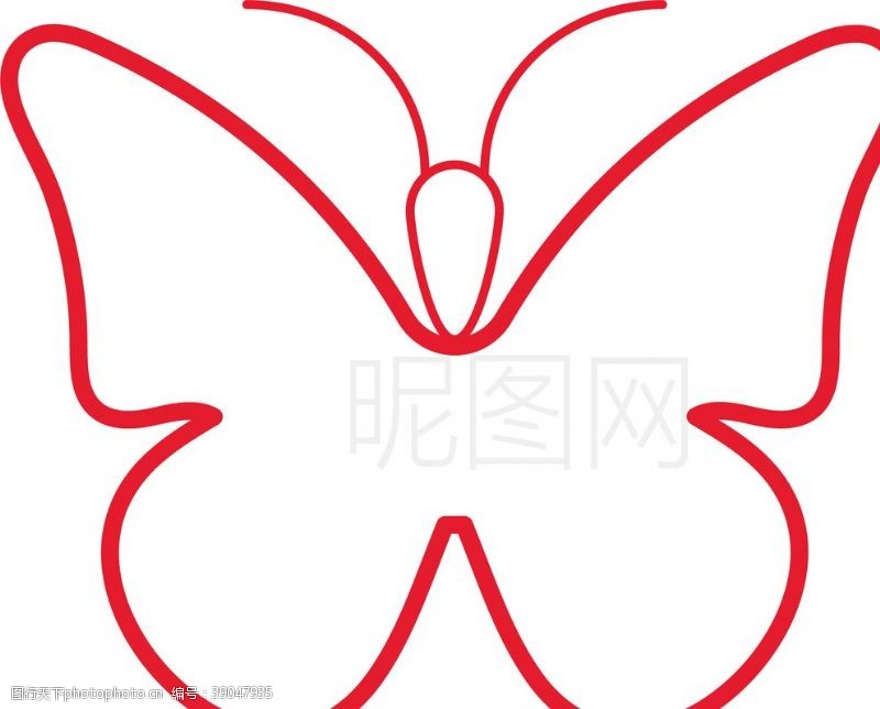 公牛标志蝴蝶图片