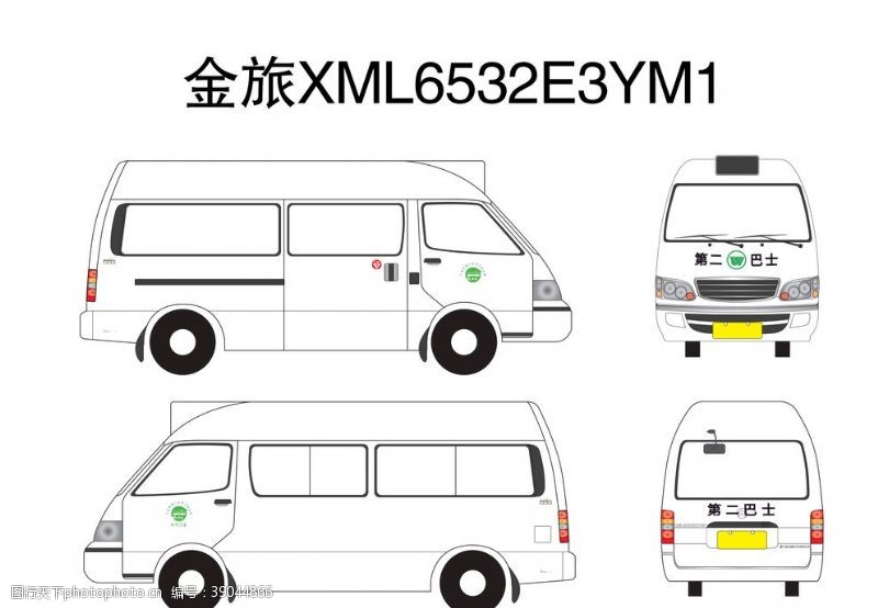 公交车身广告金旅XML6532E3YM1图片