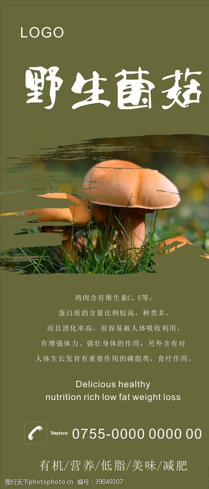 采蘑菇菌菇展架图片