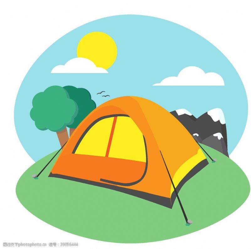 野外帐篷露营图片